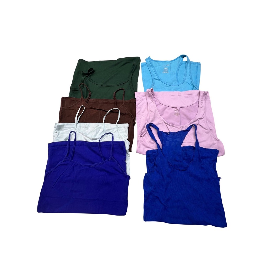 Womens Sleeveless Summer Tops Lot of 7 - Mixed‎ Colors & Sizes